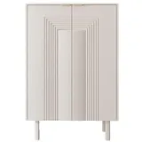 dancan Schuhschrank, Weiß, 80x120x40 cm, Garderobe, Schuhaufbewahrung, Schuhschränke