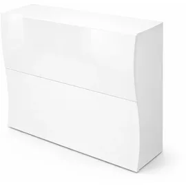 OTTO home Luxor 2 74 x 81 x 27 cm 2-türig weiß / weiß hochglänzend