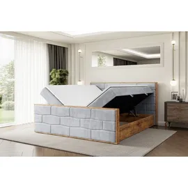 altdecor Boxbett 120 x 200 cm H4 Grau