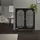 ML-Design Vitrinenschrank 80 x 102,5 x 40 cm Schwarz