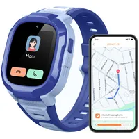 Mibro P6 Smartwatch Kinder Uhr Schrittzähler, 4G, Kinder Tracker HD-Video für SIM und GPS, Uhrentelefon mit Kamera und WLAN-Videoanruf, SOS-Taste, 2 ATM wasserdicht (Blue)