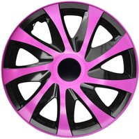 NRM KO243 Radzierblende Draco CS, Schwarz/Rosa, 15 Zoll, 4er Set