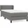 vidaXL Boxspringbett 100 x 200 cm Dunkelgrau