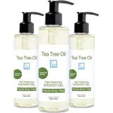 bleu & marine Bretania Duschgel, Badeseife und Shampoo (Körper, Gesicht und Haare) Bekämpft Körpergeruch. Entschlackt, entgiftet und reinigt die Haut tiefenwirksam - 3 x 200 ml