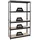 Proregal Schwerlastregal Giant Tiger HxBxT 200 x 120 x 40 cm Fachlast 265 kg 5-Ebenen Schwarz