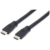 Manhattan HDMI Anschlusskabel HDMI-A Stecker, HDMI-A Stecker 10.00 m - Black