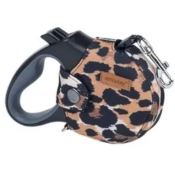 Amiplay infini Automatik-Leine mit Gehäuse Safari S Leopard
