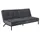 Actona Schlafcouch Polyester 2-Sitzer Dunkelgrau/Schwarz