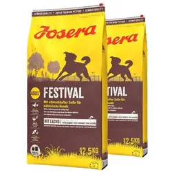 JOSERA Festival 2x12,5kg für wählerische erwachsene Hunde mit Sauce
