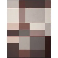 Wohndecke BIEDERLACK "Grid", schwarz (schwarz, grau, rose), B:180cm L:220cm, Baumwolle, Polyacryl, Polyester, Wohndecken, Karo mit eleganter Farbkombination