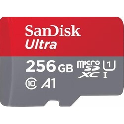 SanDisk Ultra microSDXC Speicherkarte 256GB + SD Adapter