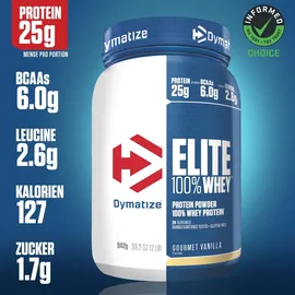 Dymatize Elite 100% Whey Vanille Pulver 942 g