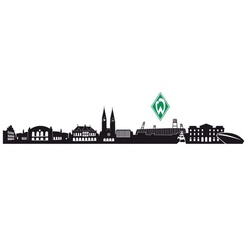 Wandtattoo WALL-ART „Fußball Werder Bremen Logo“ Wandtattoos Gr. B/H/T: 120 cm x 19 cm x 0,1 cm, bunt Wandtattoos Wandsticker