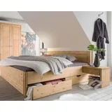 Massivholz Vita 140 x 200 cm Weiss