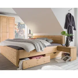 Massivholz Vita 140 x 200 cm Weiss