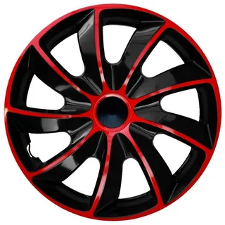NRM Radzierblende Quad schwarz/rot 17 Zoll 4er Set
