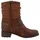 Mustang Winterboots MUSTANG SHOES "Fabienne", Damen, Gr. 37, dunkelbraun, Lederimitat, used, Schuhe Winterboots, Stiefelette, Westernboots im Used-Look