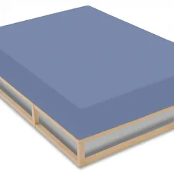 Doppelpack CloudComfort Basic Spannbettlaken blau 120 x 200 cm