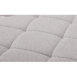 Lounge Collection Eckcouch Flachgewebe 285 cm Silber