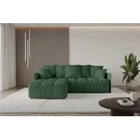 altdecor Ecksofa Cord 2-Sitzer Grün