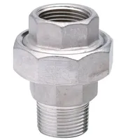 Gebo Edelstahl Fitting Verschraubung 1 1/4 Zoll IG/AG konisch