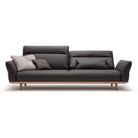hülsta sofa 4-Sitzer hs.460, Sockel in Eiche, Füße Eiche natur, Breite 248 cm braun|grau