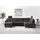 sit&more Wohnlandschaft SIT & MORE "Farö U-Form", grau (fango), B:325cm H:90cm T:187cm, Sofas, Wohnlandschaft, inklusive Federkern, wahlweise mit Bettfunktion und Bettkasten