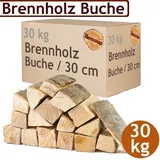 Flameup - Brennholz Kaminholz Holz 30 kg Für Ofen und Kamin Kaminofen Feuerschale Grill Buche Feuerholz Buchenholz Holzscheite Wood 30 cm