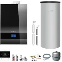 Buderus Logaplus Paket W50 schwarz mit Regelung BC400, RC220