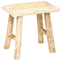 Atmosphera Créateur d'intérieur Hocker Woody 34 x 24 x 32 cm Beige