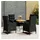 vidaXL Garten-Bistro-Set 5-tlg. Schwarz