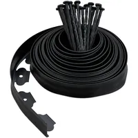 Relaxdays Rasenkante 29,50 m 30 schwarz