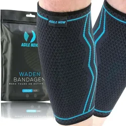 Agile NOW Wadenbandage 2 St blau Unisex
