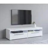 INOSIGN India TV-Lowboard 140 cm weiß/weiß hochglanz