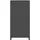 vidaXL Kleiderschrank Industrial 90 x 180 x 50 cm Anthrazit