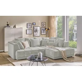 Switch Eckcouch Mikrofaser 3-Sitzer Grau