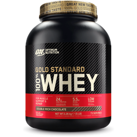 Optimum Nutrition Gold Standard 100% Whey Double Rich Chocolate Pulver 2270 g