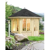 Wolff Finnhaus Pavillon Capri 3.5 schwarze Schindeln