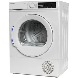 Daewoo Wärmepumpentrockner 7 kg 15 Programme LED-Display Weiß TD-BR7GP0WE0-DE - Weiß