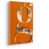 KOMAR Leinwandbild Typo G wie Gustav (1 St.), orange