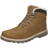 Mishansha Herren Winterschuhe Schneestiefel Wasserdicht Boots Winter Outdoor Wandern Stiefel Männer Flache Arbeitsstiefel Gelb Gr.46 EU - 46 EU
