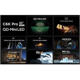 TCL 65C6K Pro 65" UHD 4K LED Smart TV