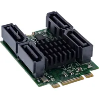 InLine Schnittstellenkarte M.2 Key B+M zu 4x SATA Stecker