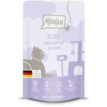 MjAMjAM Quetschie Kitten vorzügliches Kalb mit Lachsöl 12 x 125 g