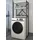VCM Waschmaschine Toilette Überbau Schrank Insasi 66 x 34 x 160 cm Weiß