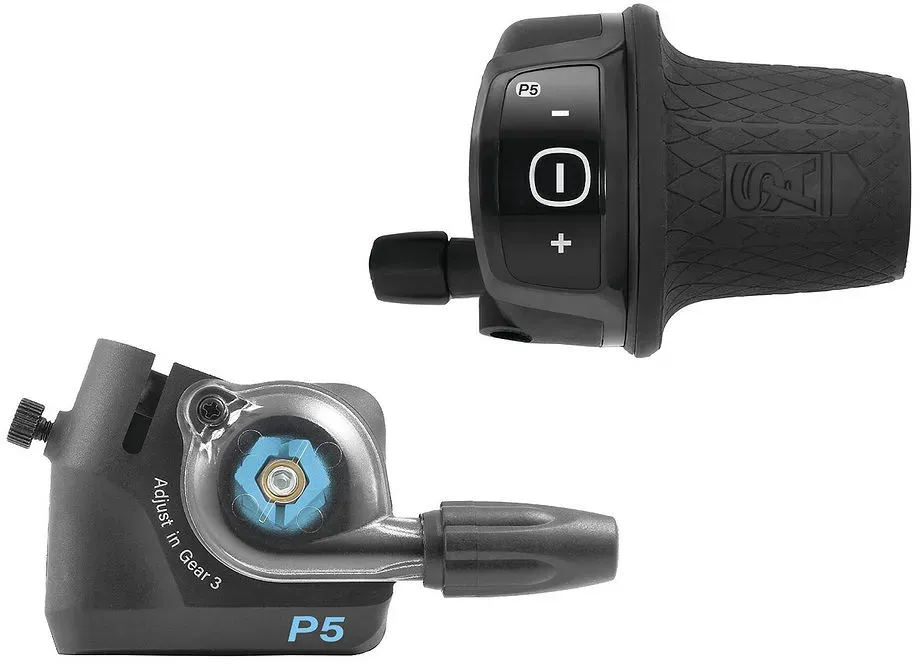 Sturmey-Archer Drehgriffschalter Set für SRAM P5 5-Gang, mit Klickbox