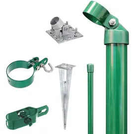 Eck-Set für Maschendrahtzaun 150 cm zA grün