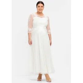 sheego Etuikleid Beige 46