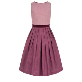 Nübler Midi Dirndl Lohe rot 46