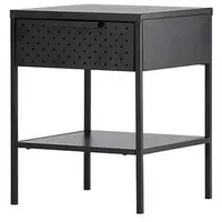 VCM ebuy24 Nachttisch Sacs Schwarz 40 x 40 cm